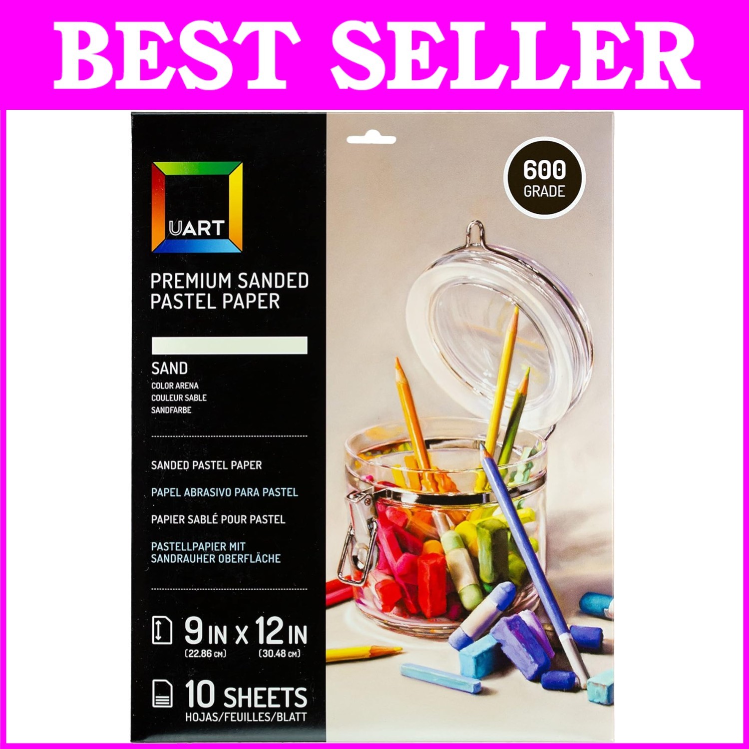 Archival Quality 9» x 12» Sanded Pastel Paper – Consistent Results for Artists