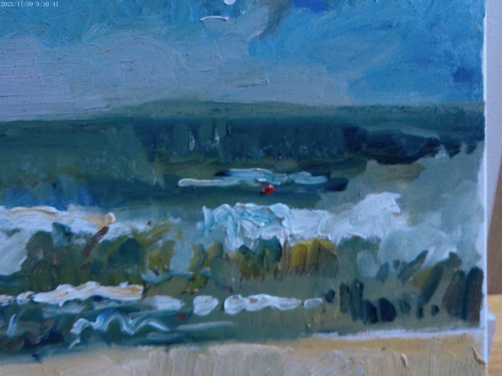Plein Air Seascape Fauvist Realism Oil Painting Canvas 16″x20″ Original Signed