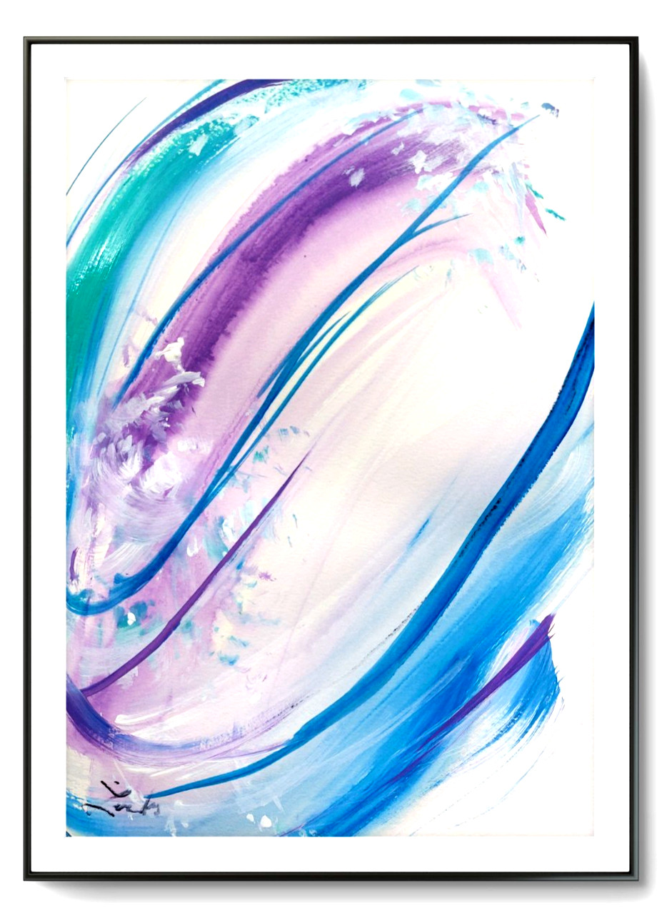 LOVELESS – Expressionism 11 X 15 Handmade Signed Abstract