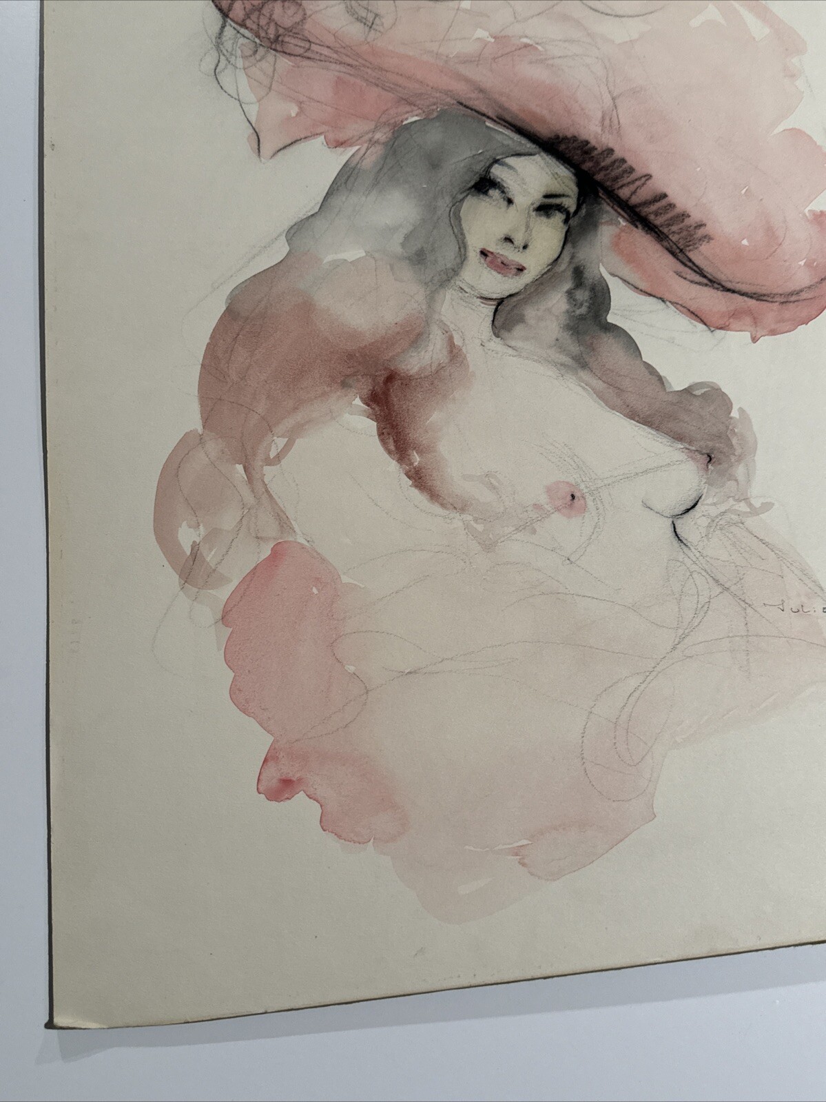 JULIAN RITTER Women PAINTING PORTRAIT PRETTY WOMAN FEMALE MODEL MID CENTURY 1950