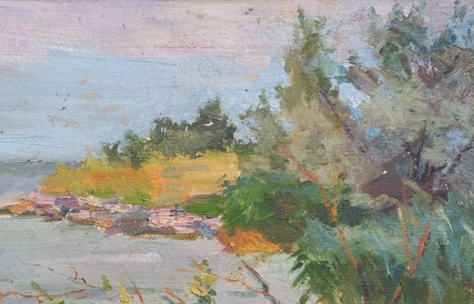 Oil painting Summer Ukrainian painter Unframed Decor original landscape art