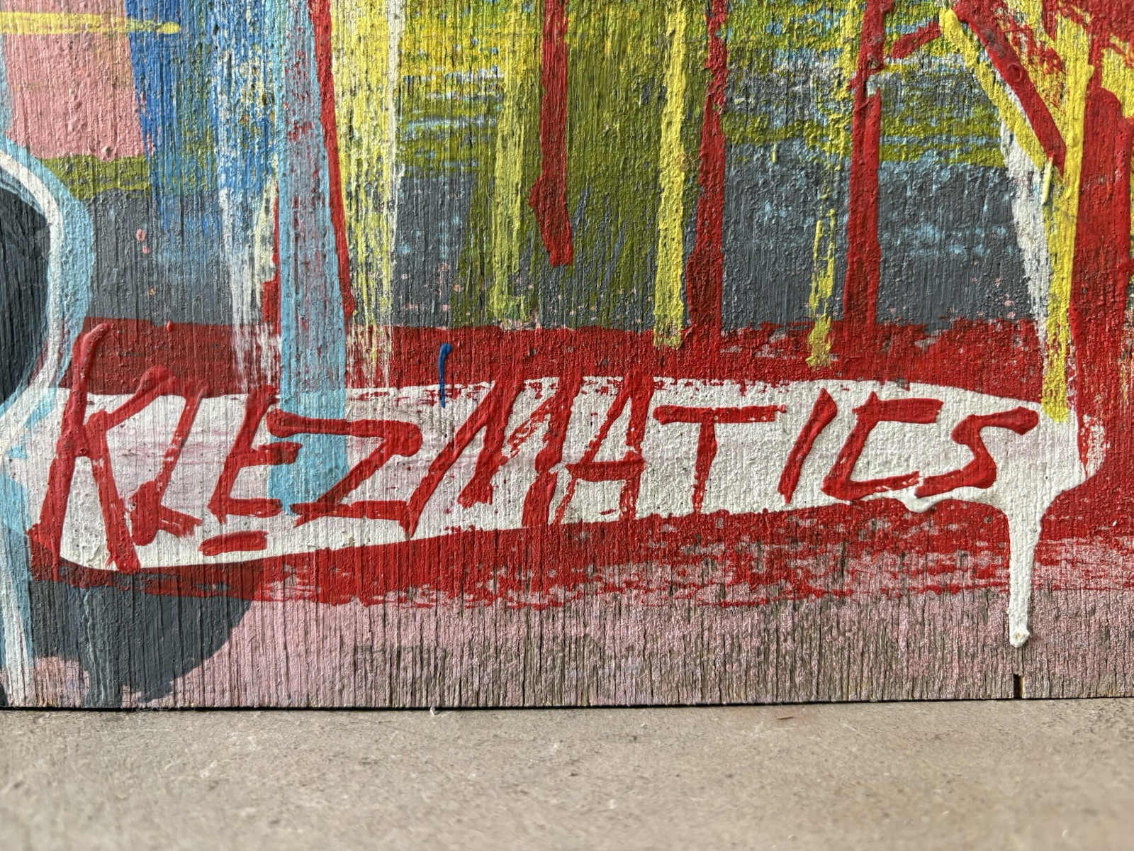 🔥 RARE Klezmatics WOODY GUTHRIE Folk Music Band Album Painting – Steve KEENE