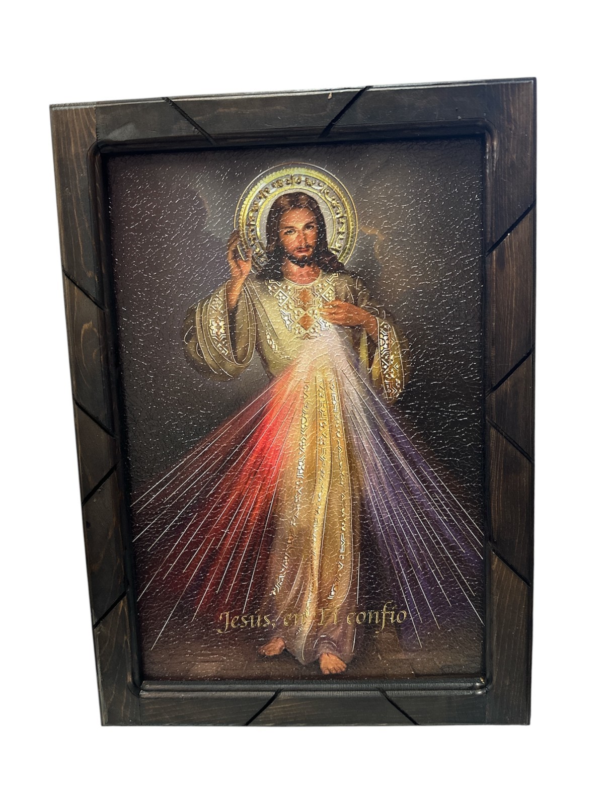 FRAMED PRINT Wood Frame, 18″ X 13″, CATHOLIC, RELIGIOUS,SEÑOR DE LA MISERICORDIA