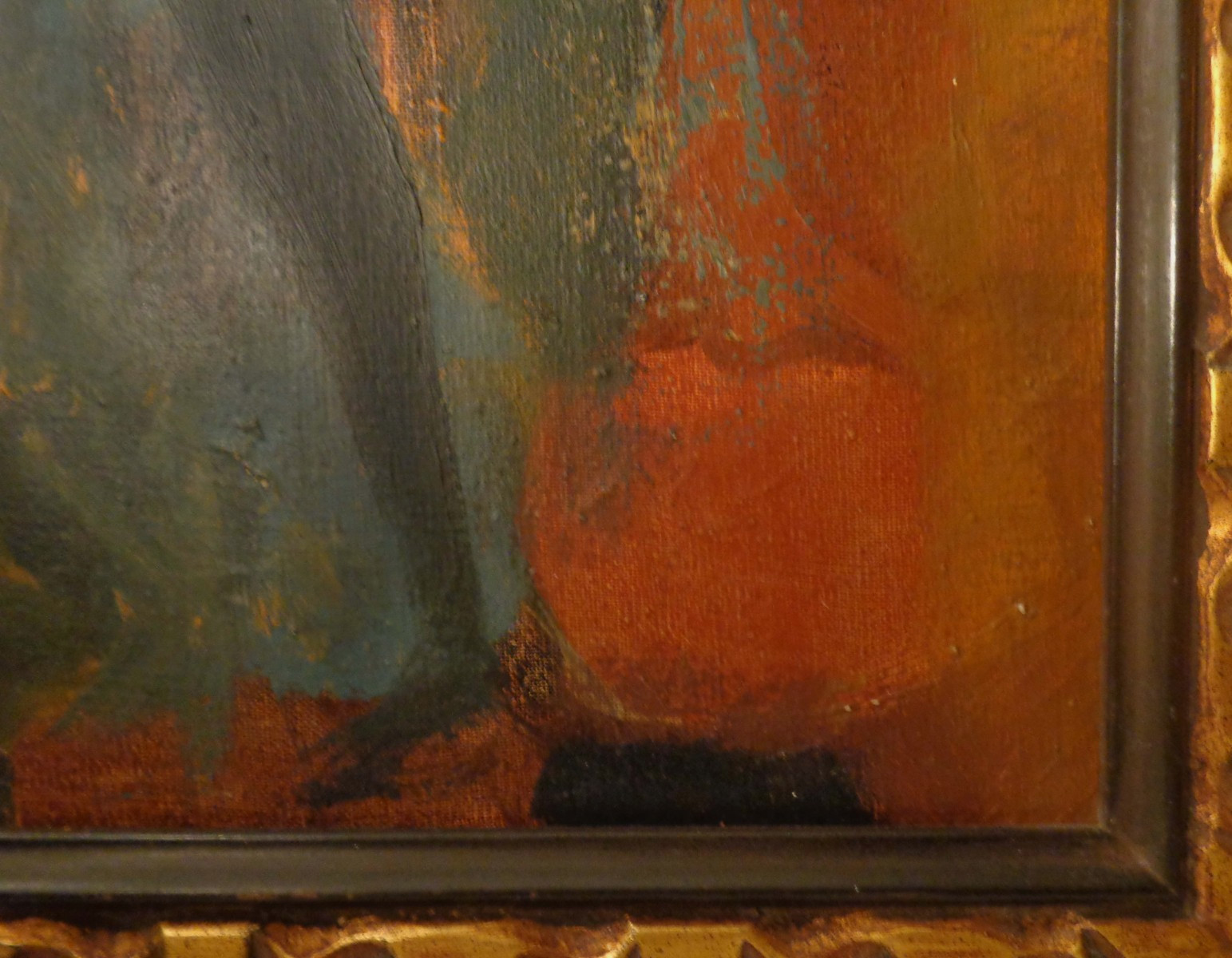 ANTHONY TRIANO (US 1928-1997) MID-CENT SGND HVY IMPASTO O/B CAN-CAN DANCER, FRMD