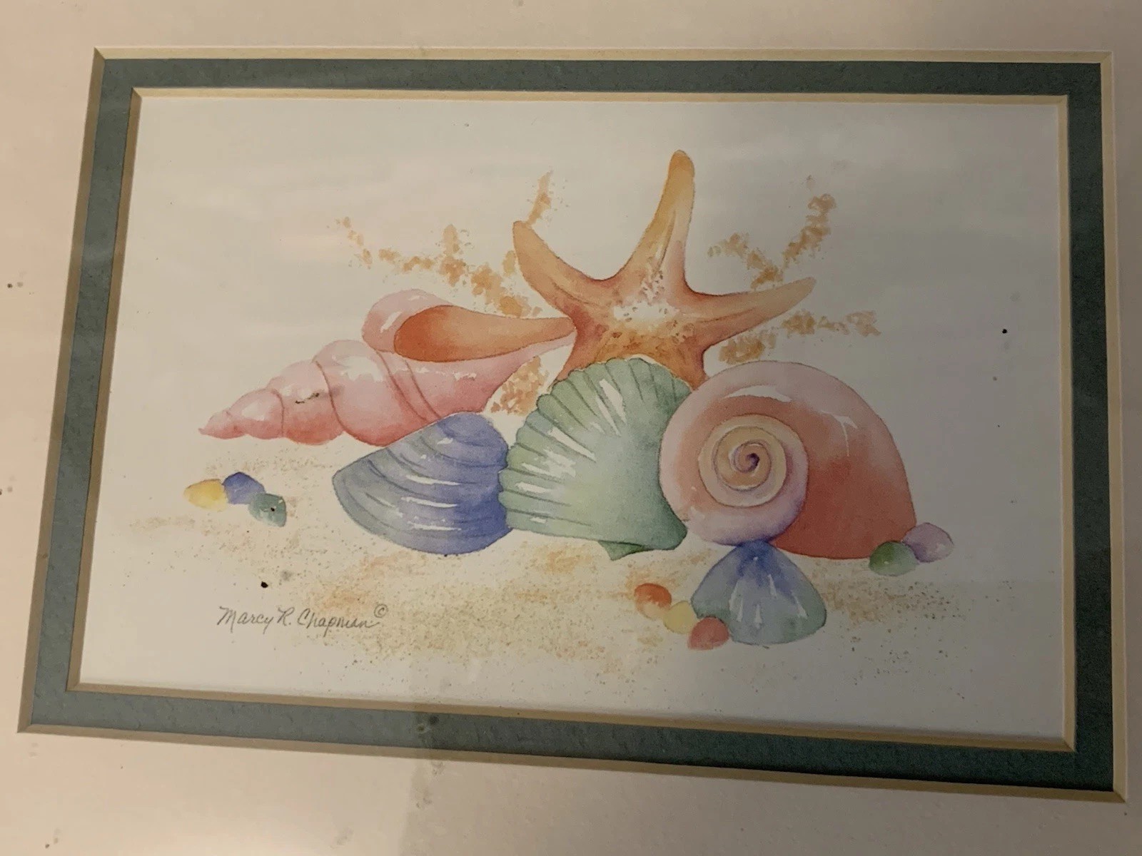 Marcy R. Chapman Watercolor Framed Double matted Watercolor Print