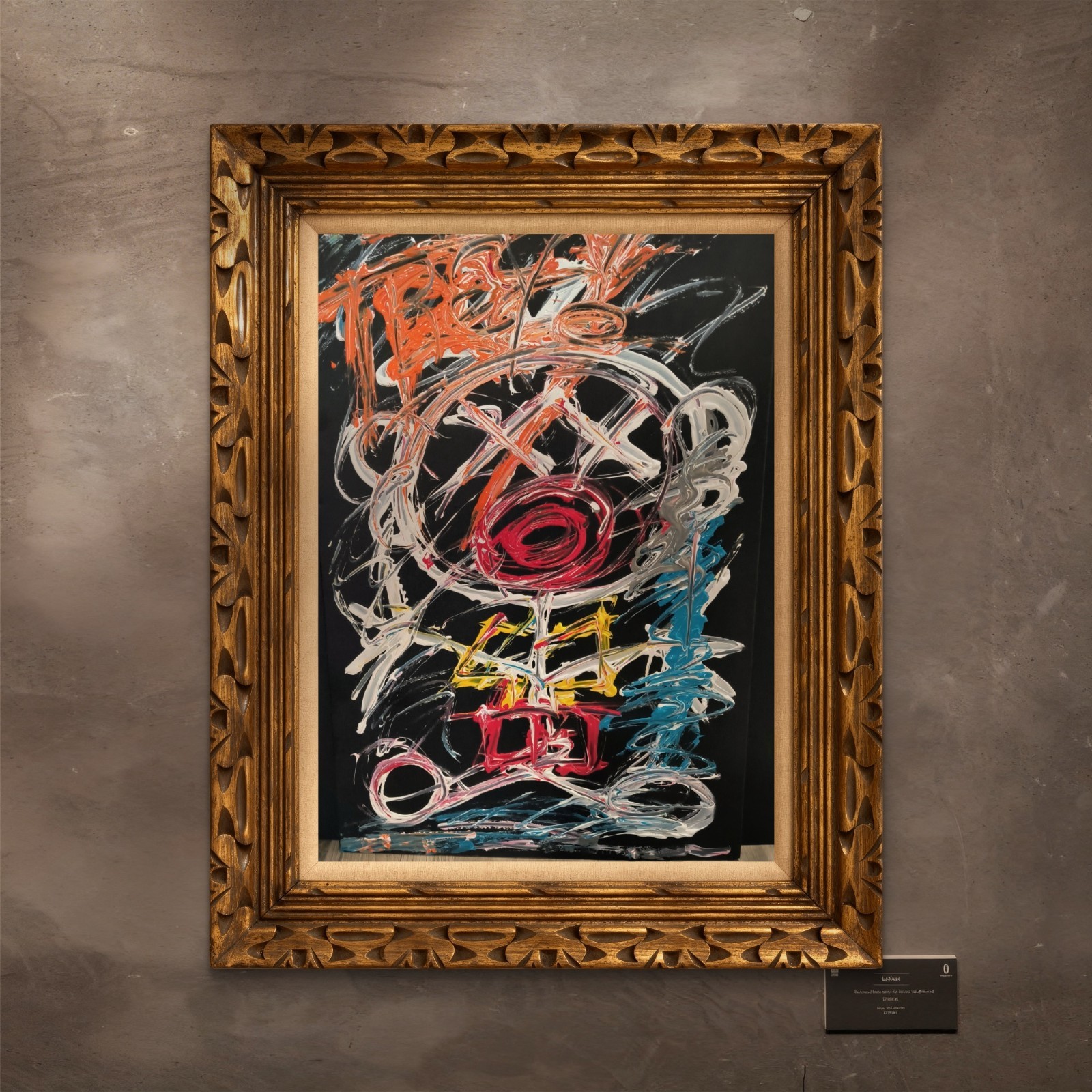Trey Coppland, TREY Abstract Self Portrait Acrylic, 24+34 in, 2026, Signed