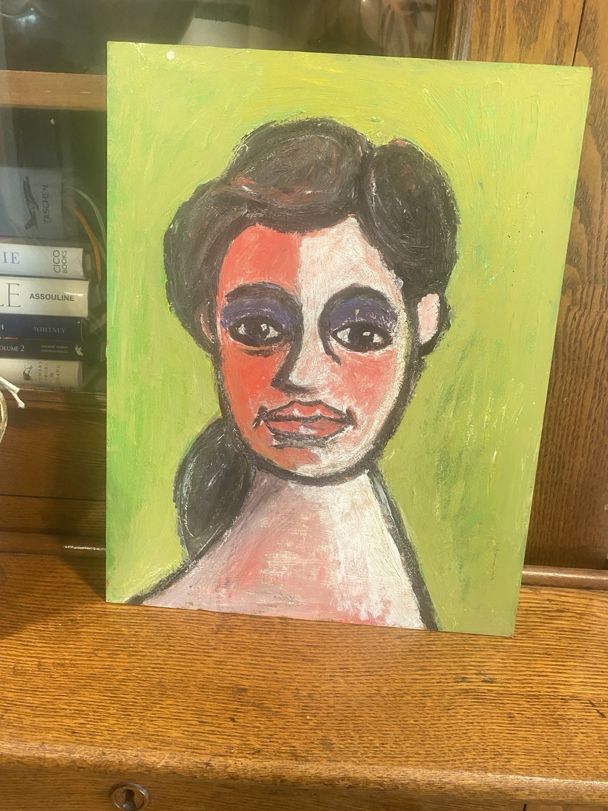abstract portrait painting woman