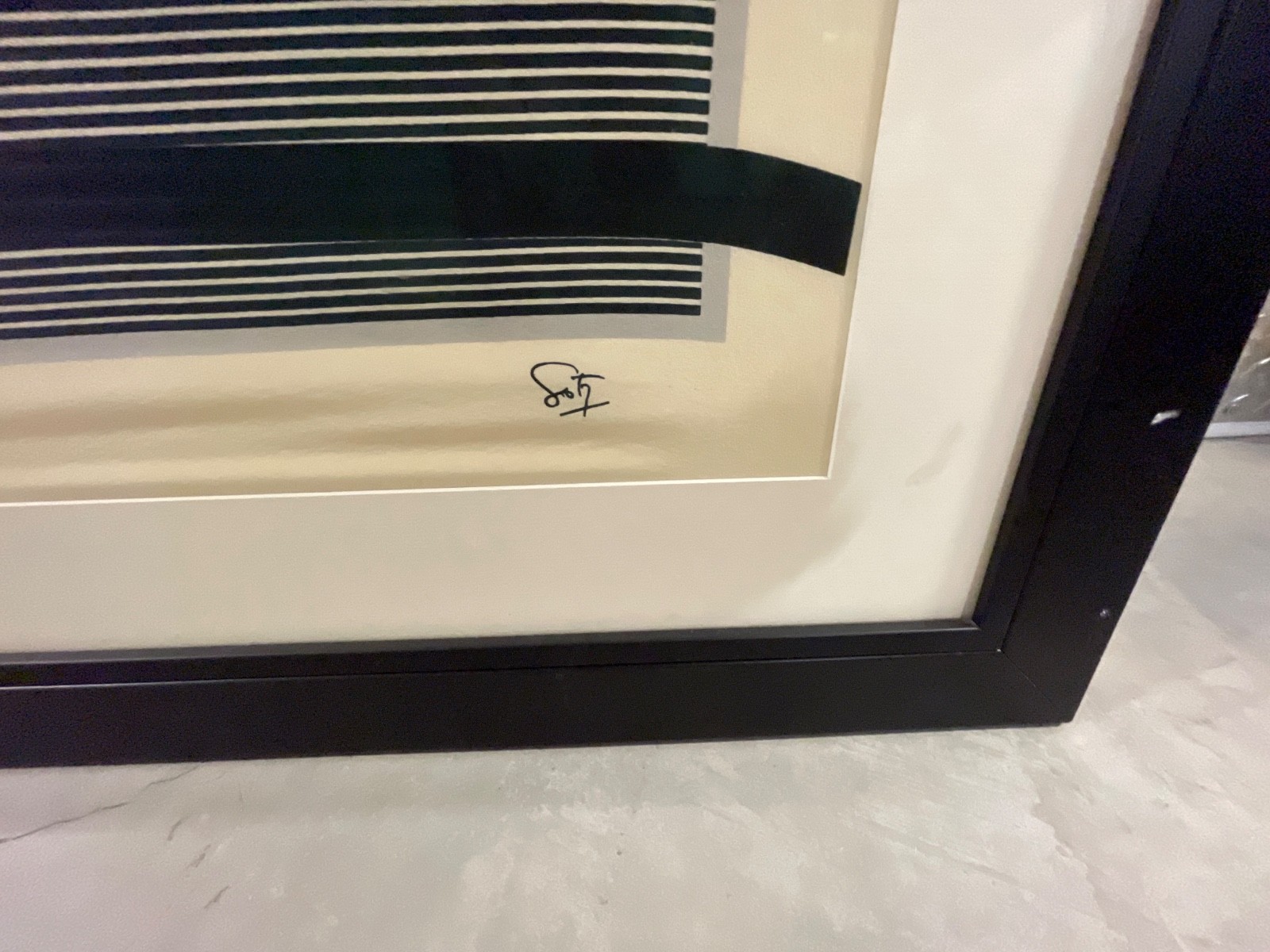 Kinetic Master JESUS SOTO large-scale Original Serigraph on silk fabric