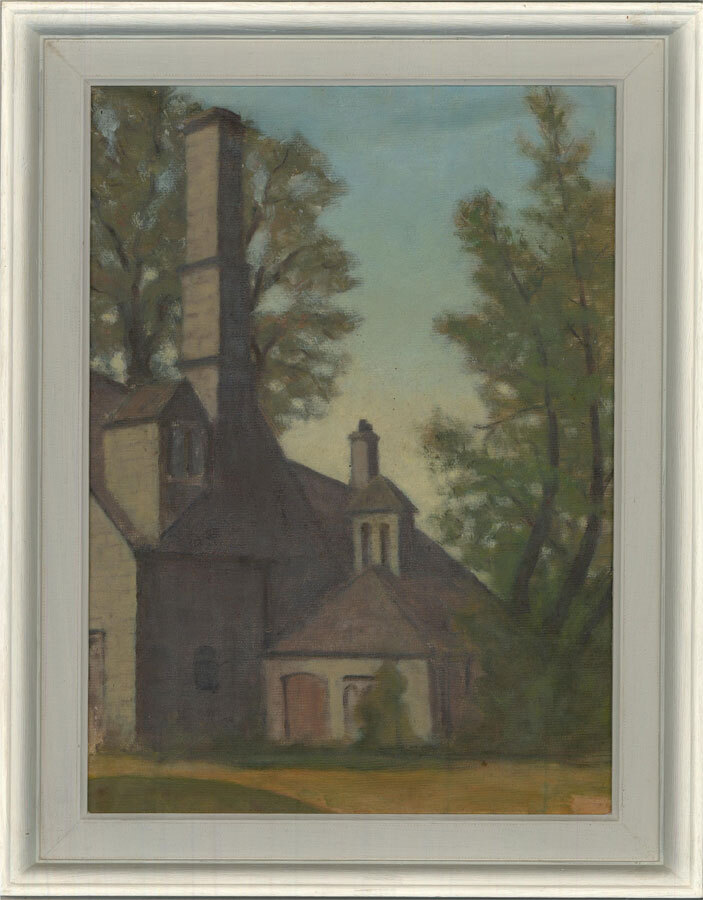 S.R.G. Scott – Mid 20th Century Oil, Chimney