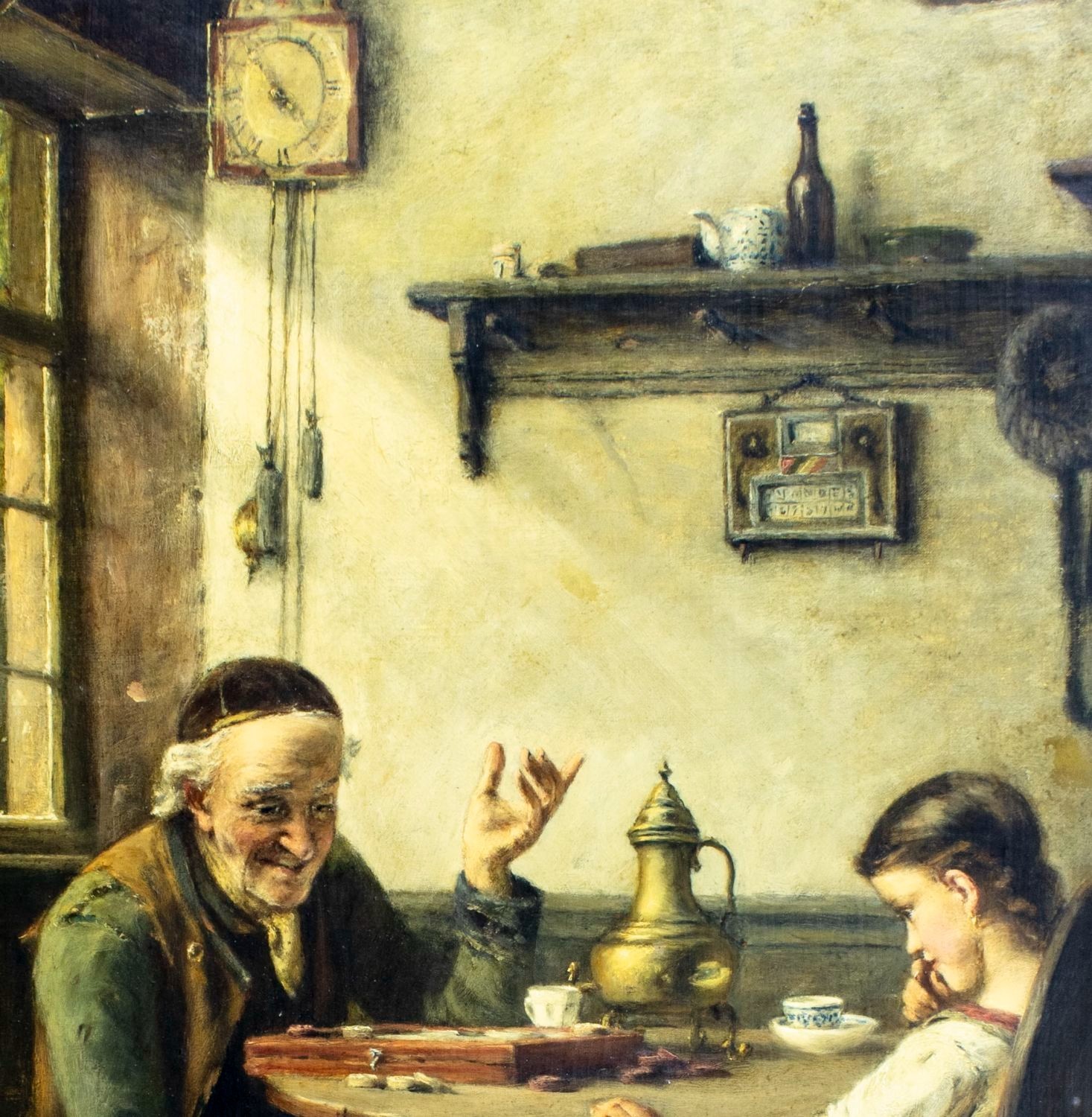 Hermann Plathner (German,1831-1902) oil painting antique 149293