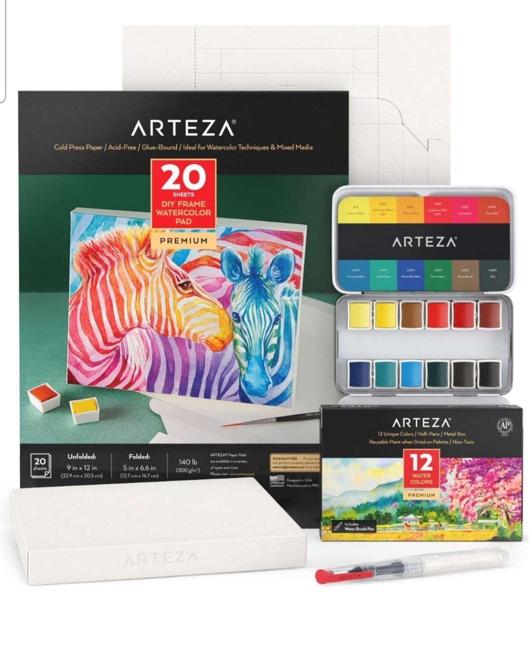 Arteza Watercolor Painting Art Set (ARTZ-3566)