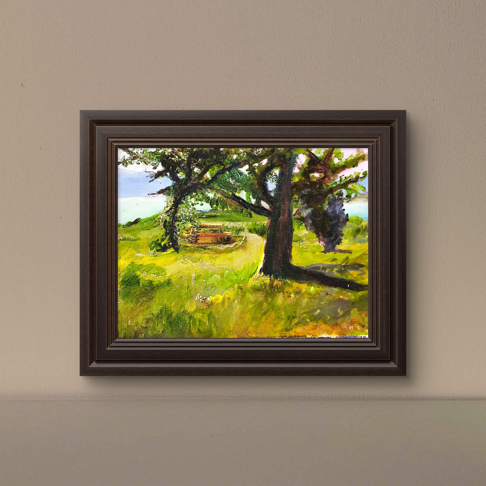 Lodi Point State Park Contemporary Expressionist Original Oil Painting 12×16