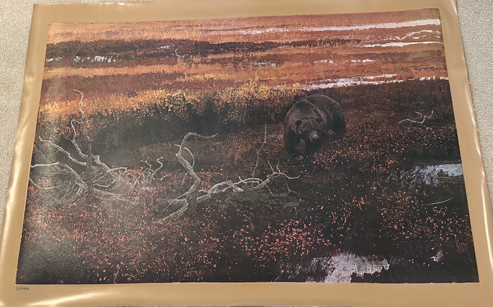 AUTHENTIC ARTAGRAPH OIL PAINTING»RAMBLIN GRIZZLY»BY ROBERT KUHN SIGNED #174/1000