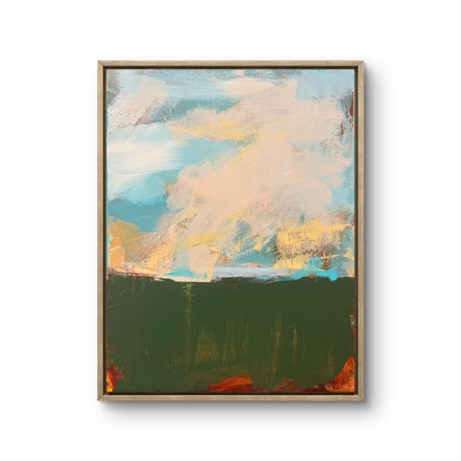 Landscape Impression 11×14 Abstract ORIGINAL Canvas Unframed Wall Art Home Decor