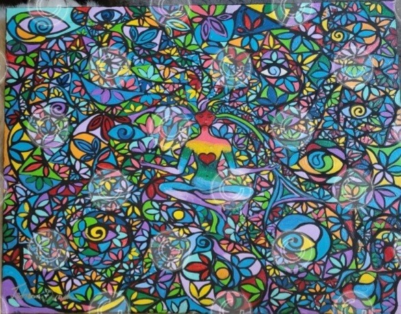 Original Art Acrylic On Canvas 16 x 20 Titled SOPHIA