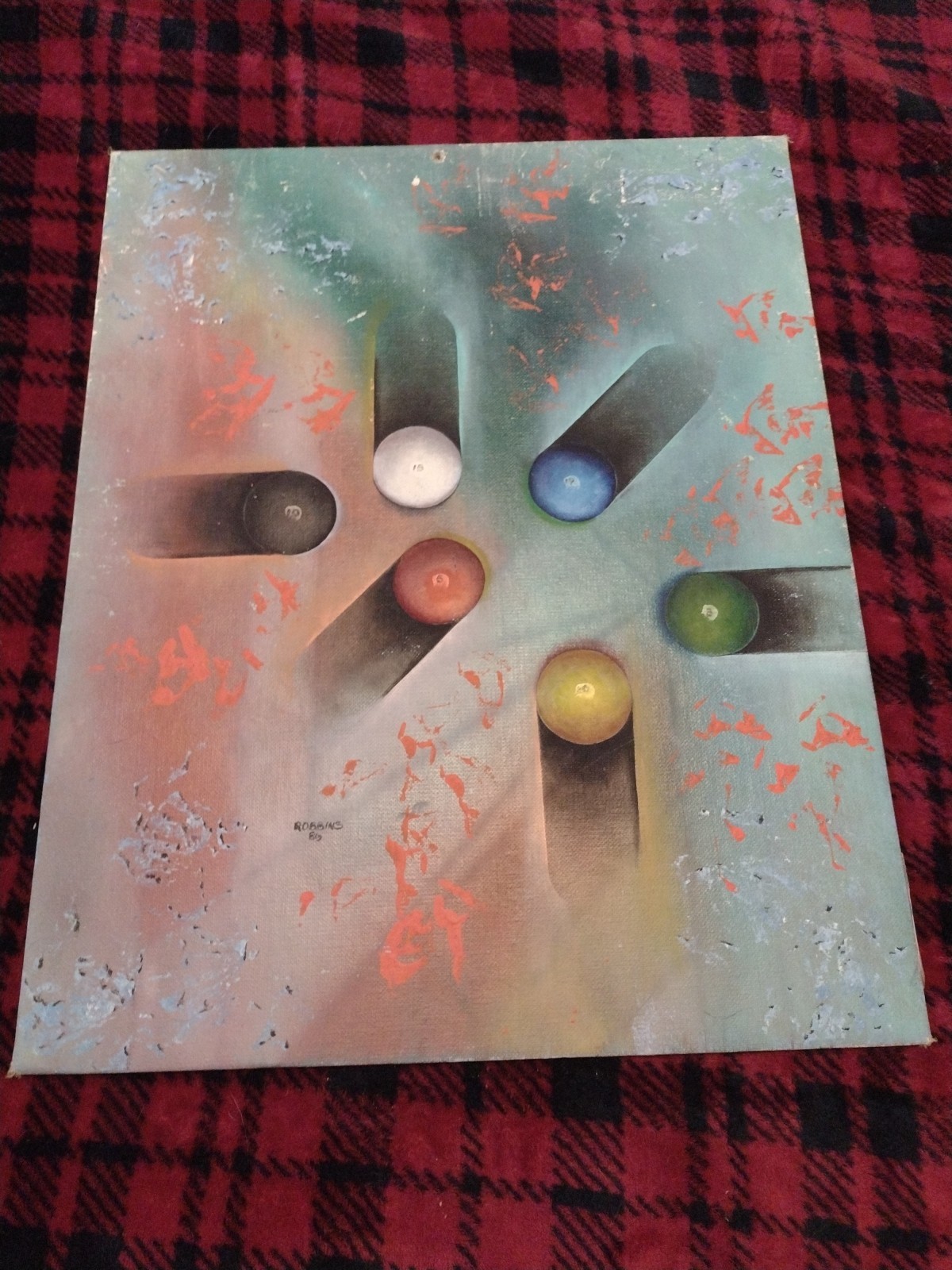 Bilard Billiard Original Acrylic Painting