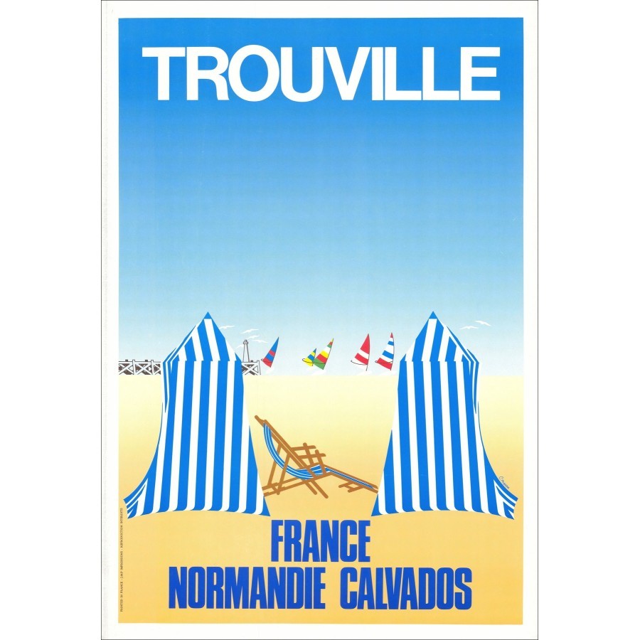 Poster «Trouville, Normandy» 65x45cm