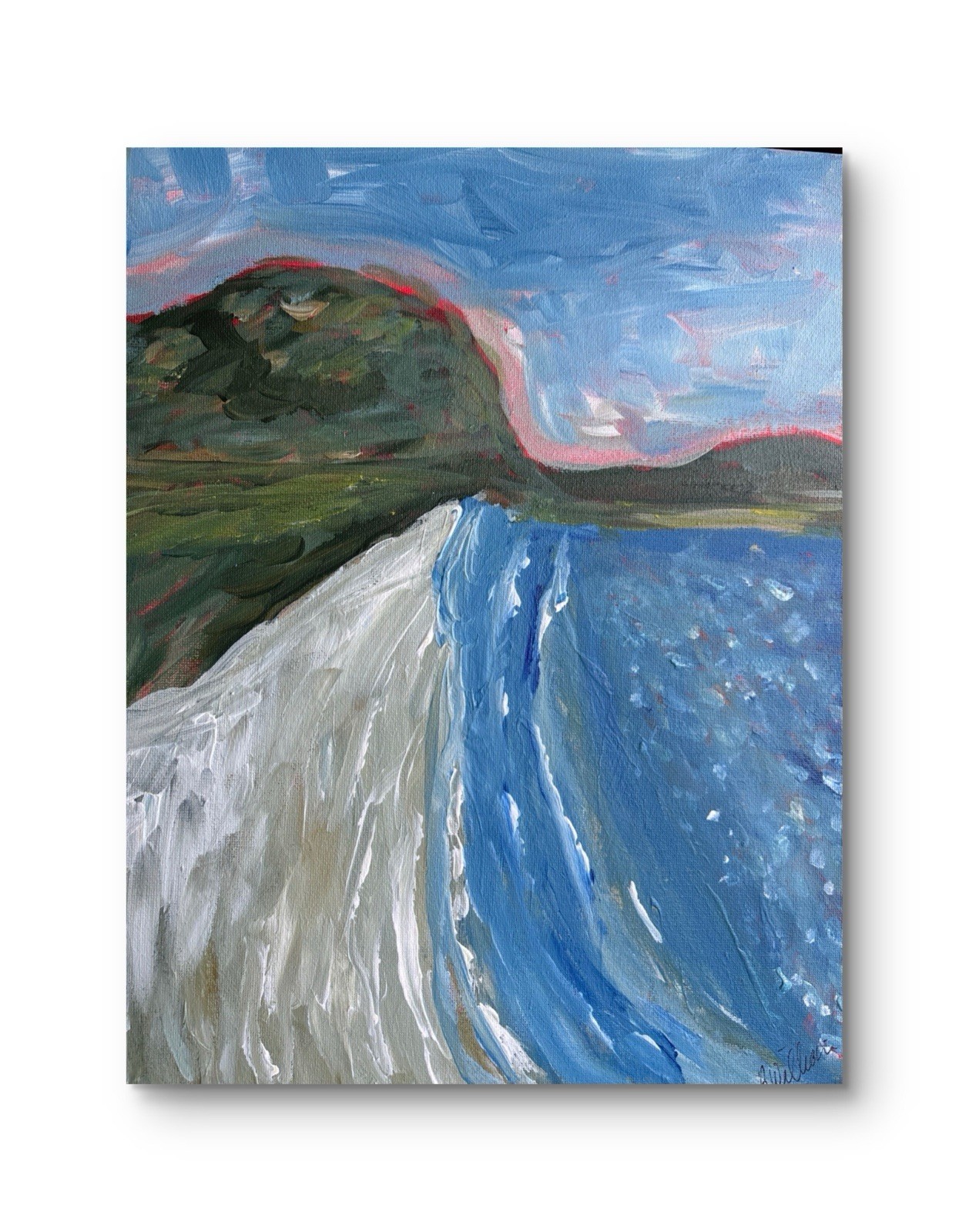 Landscape Impression paint Сanvas wall art signed 11×14 Original Brand New