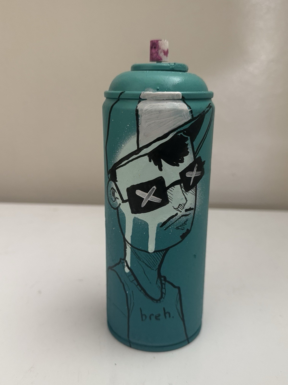 Spray Can Art by Ten Hundred “BREH” In His Signature Color Pallet And Style