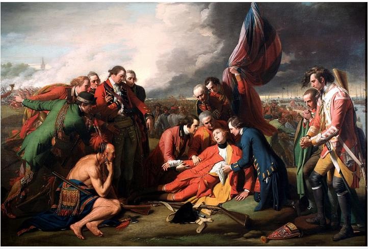 Art Giclee Printed Oil Painting Benjamin West The Death of General Wolfe Canvas
