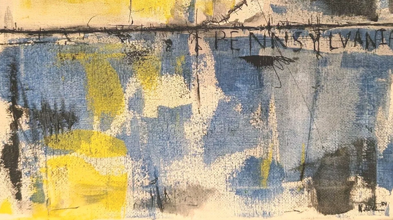 Original Abstract Minimal Textured Painting By K.A.Davis » Pennsylvania «