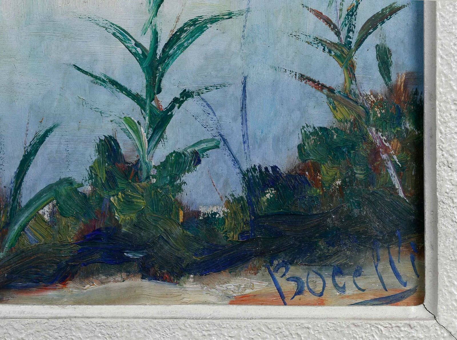 Impressionist Landscape Old Oil On Panel Signed BOCELLI ?France