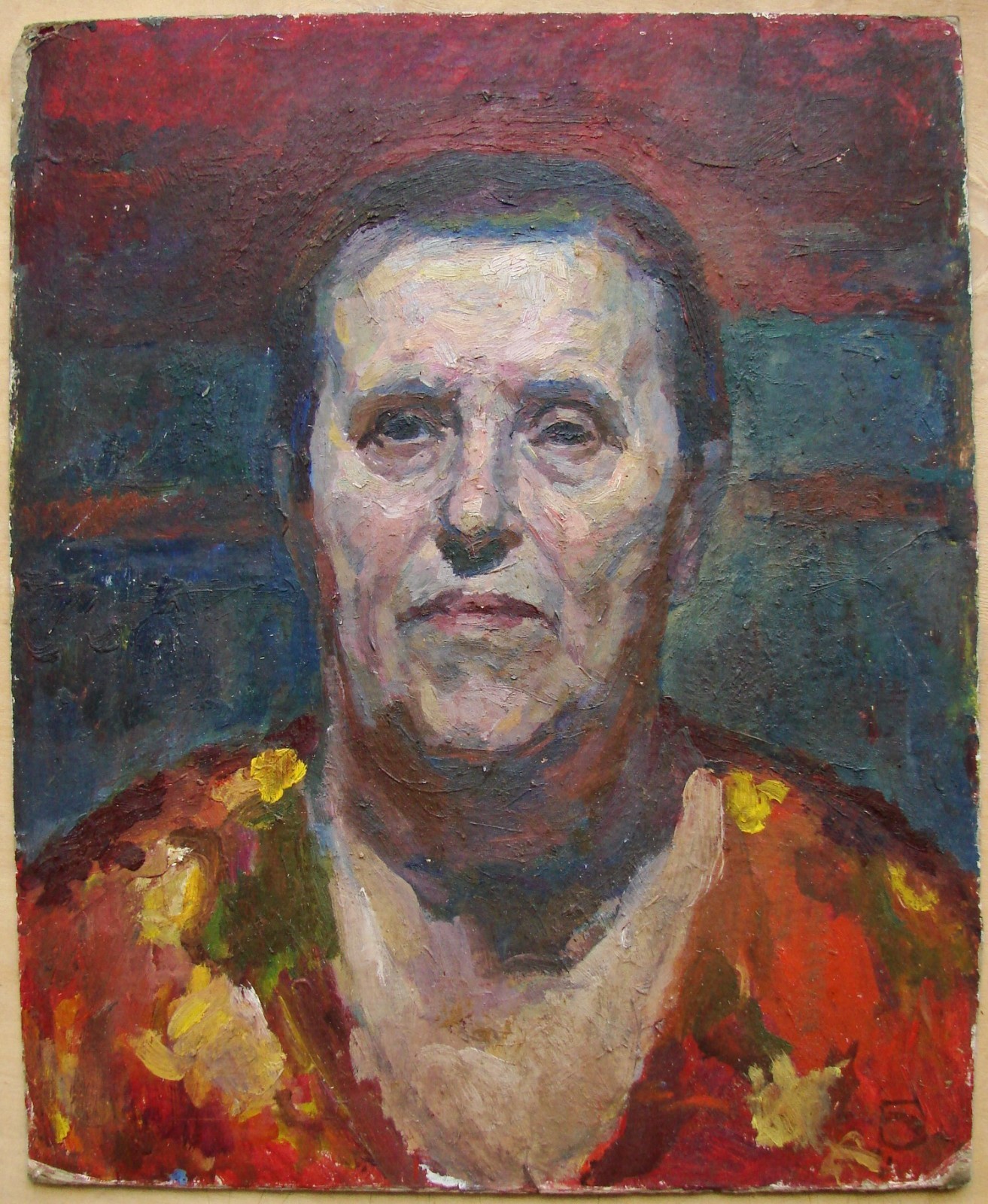 Ukrainian Soviet USSR Oil Painting impressionism realism female portrait woman