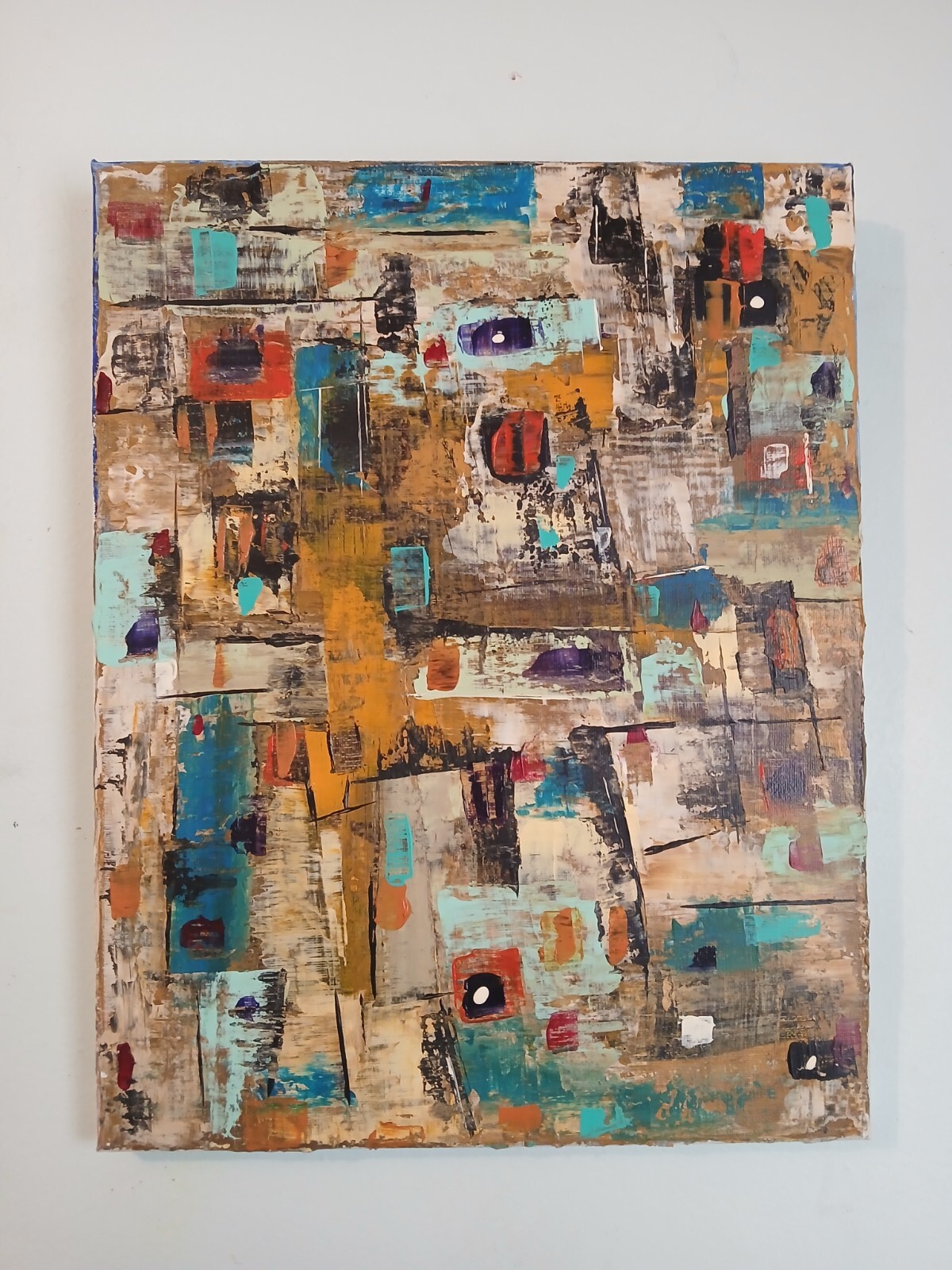 original abstract acrylic painting on canvas