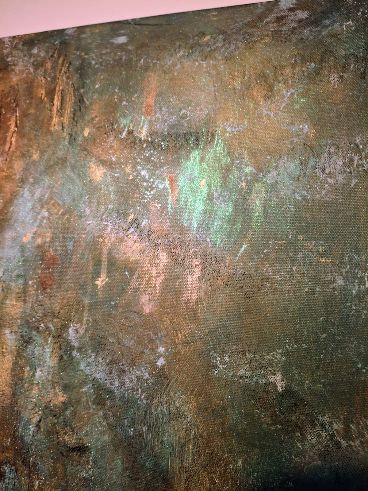 Abstract, Large, Painting, Original, Gold, Turquoise, PATINA