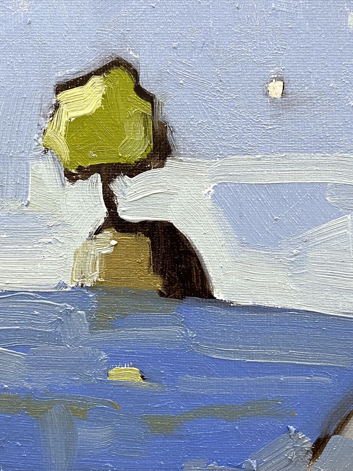 Modern Contemporary Original Oil Painting Semi Abstract 11×14 Aldo Cherres Art