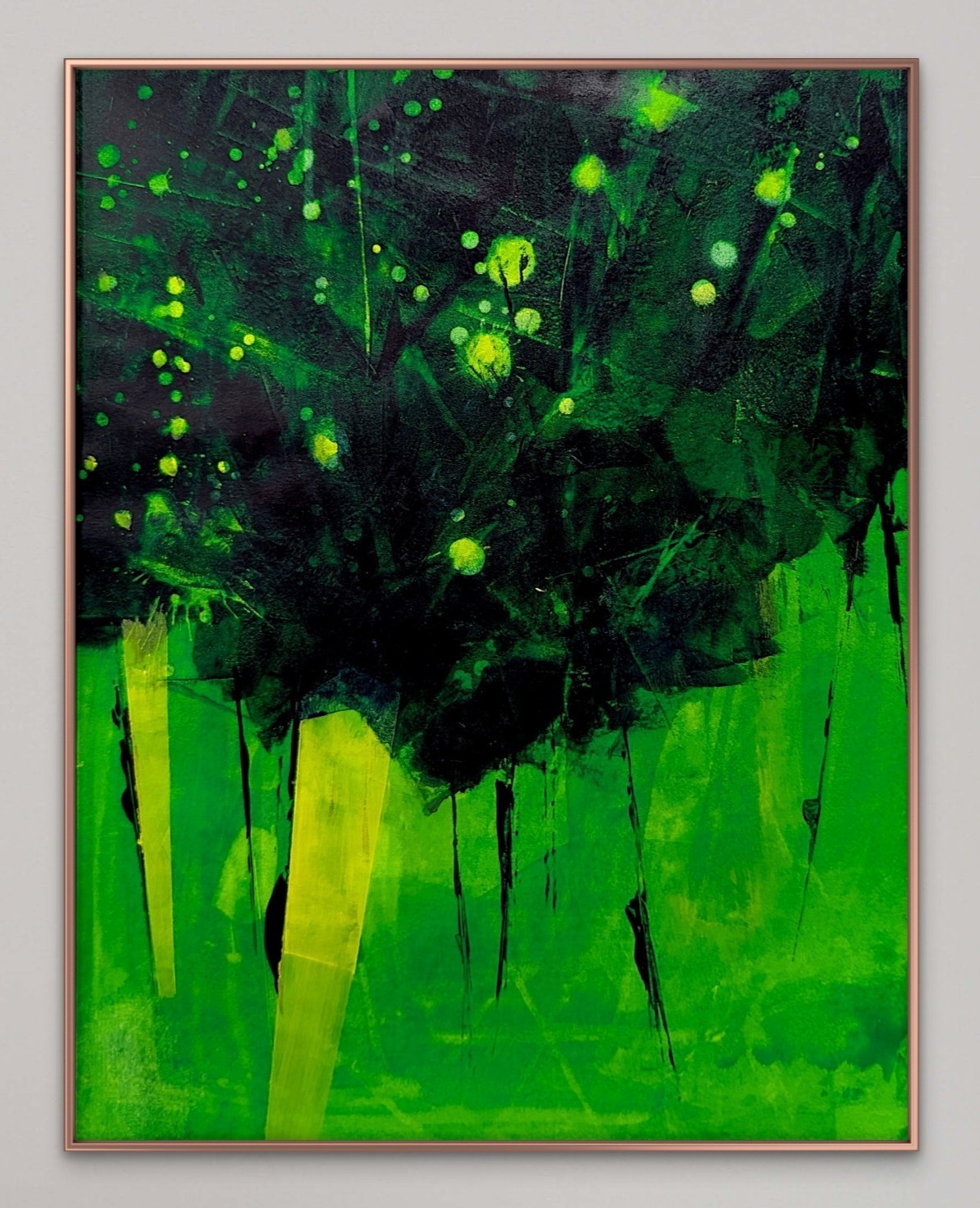 Original Art. Acrylic Painting on 11×14 Art Paper. ‘Light Holes’