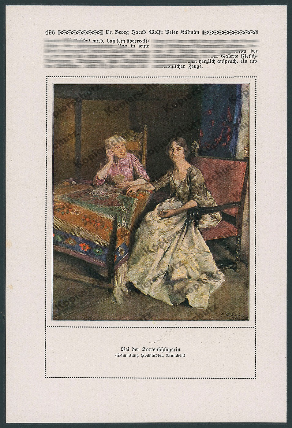 Georg Jacob Wolf portrait painter Peter Kálmán painting Žabalj Nußdorf Munich 1923