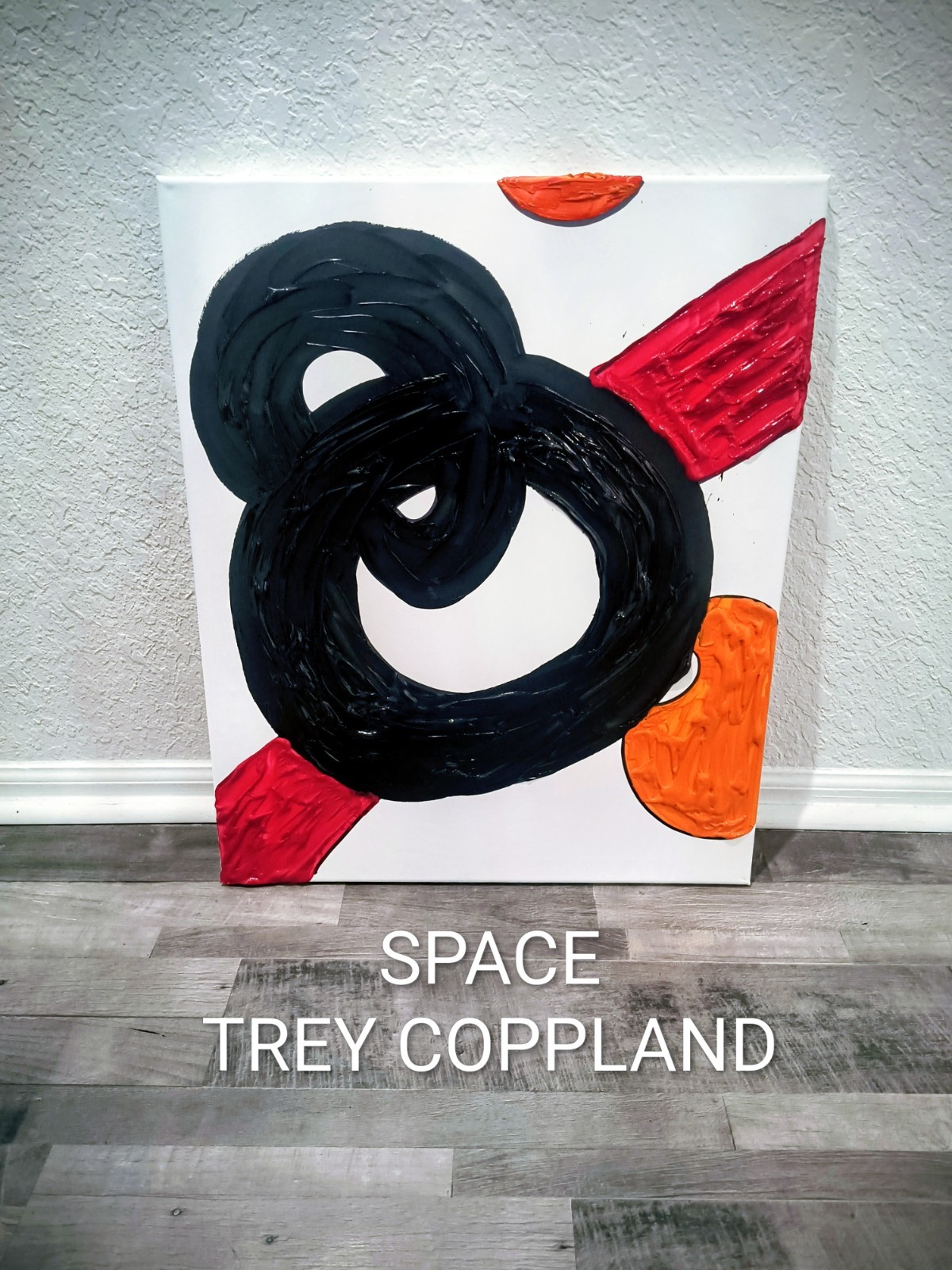 SPACE, Trey Coppland, Abstract Acrylic Painting, 20+24 in, 2026, Signed