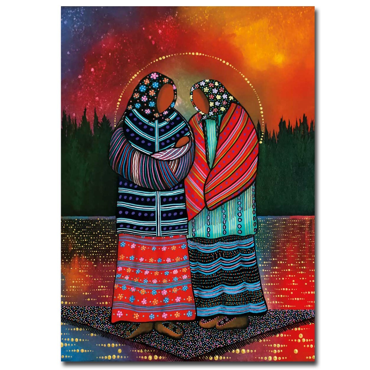 Kookum (Grandmother) by Albert Gallery-Wrapped Canvas Giclee Art (36 in x 24 in)
