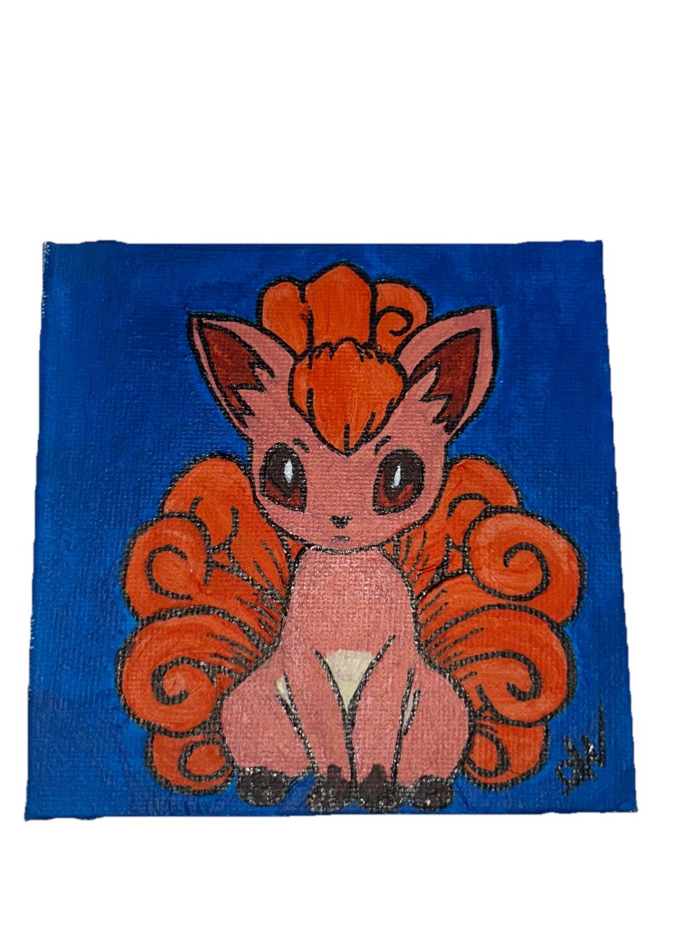 * Nintendo Pokémon Fan Wall Artwork Vulpix 4×4 Canvas Acrylic Picture Painting