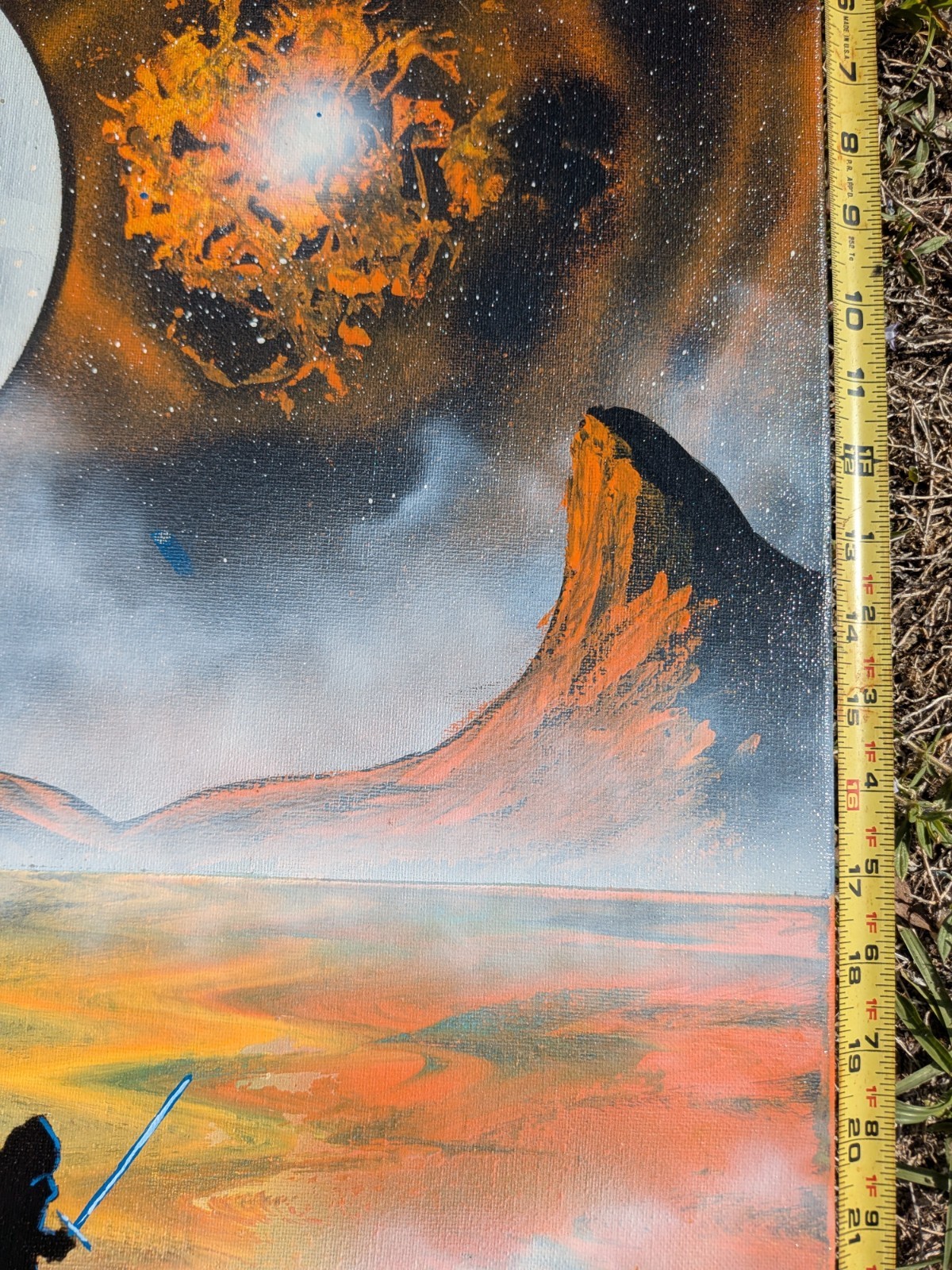 Original Star Wars Spray Paint Art On Canvas- 20X24