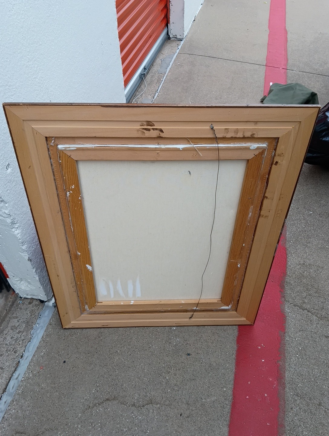 Bruce Greene Large Original Painting On Canvas With Wood Frame 1984 27.5×21.5