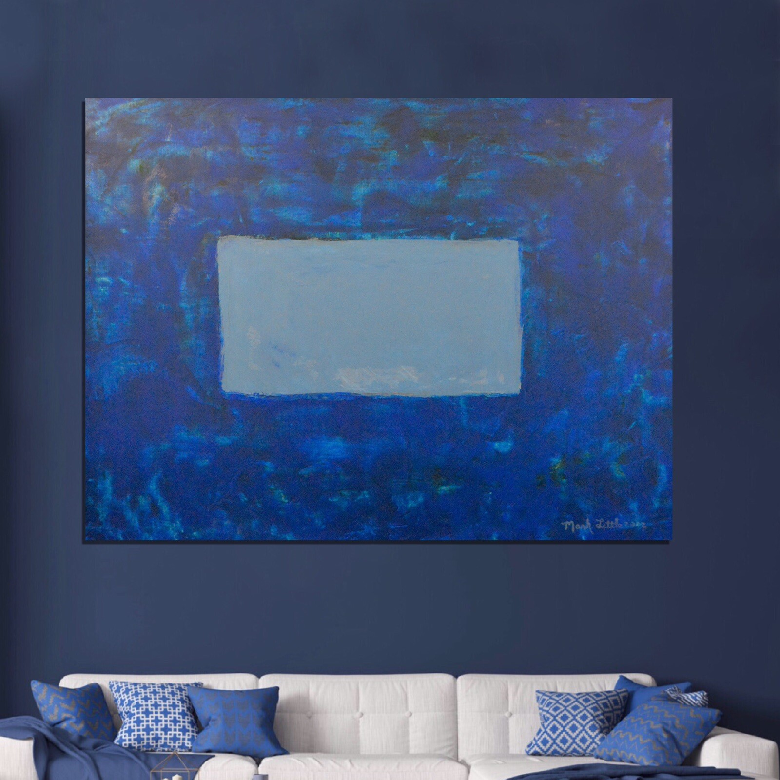 Mark Little original￼, Painting 81” X 62” Extra Large,Abstract,Action￼,PopXL