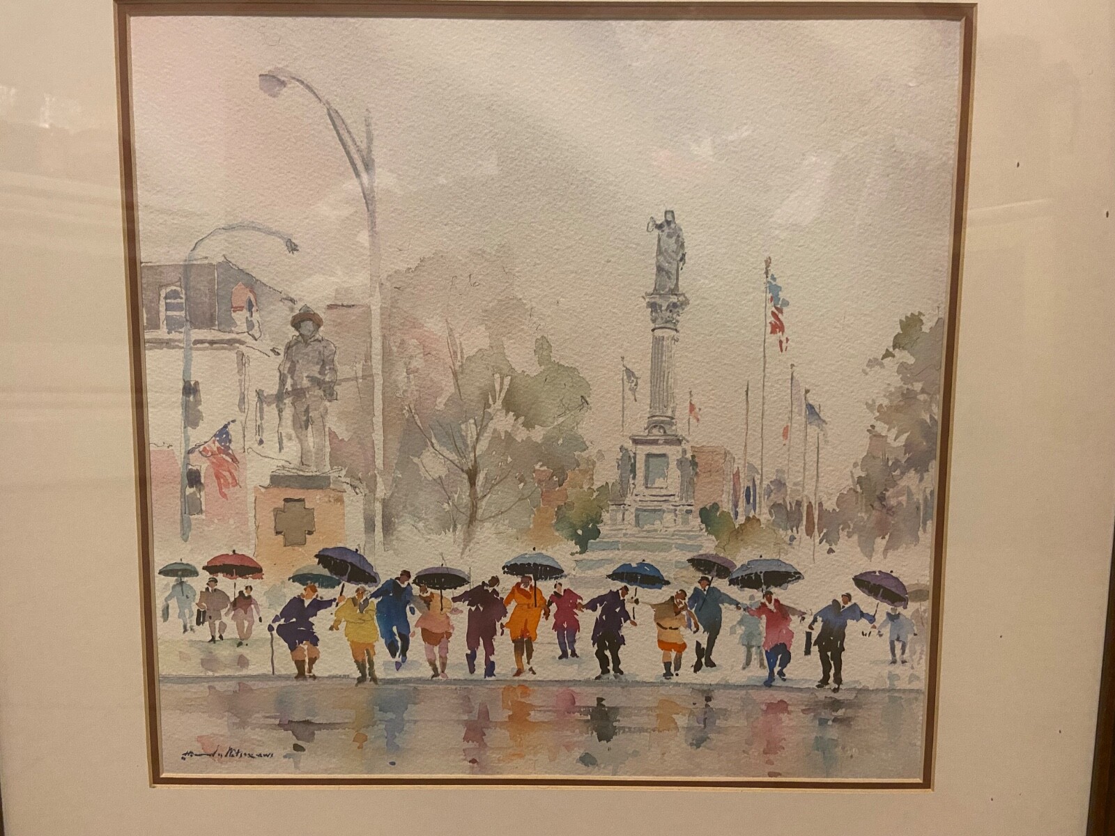 LISTED ARTIST HOWARD NOEL WATSON SIGNED ORIGINAL WATERCOLOR PAINTING