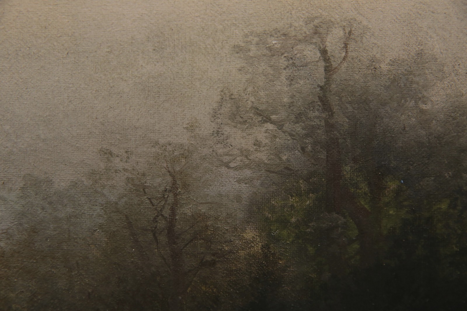 Twilight Romantic Landscape Painting att. to German-American Hermann Herzog