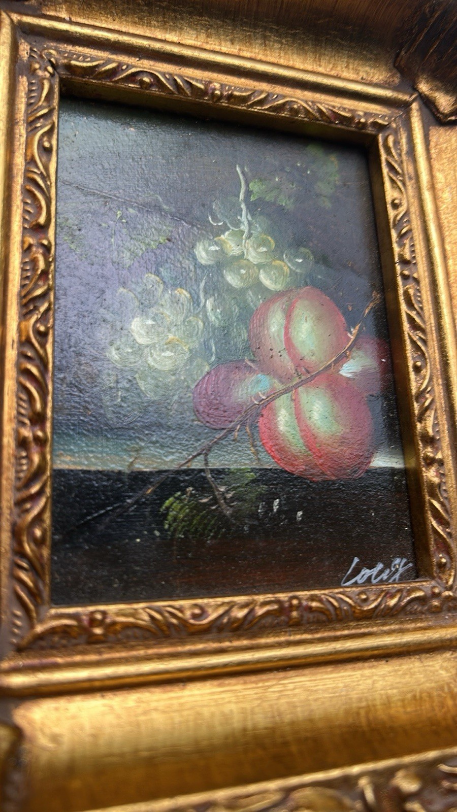 Gold Ornate Oil Painting Wood Square Picture Frame