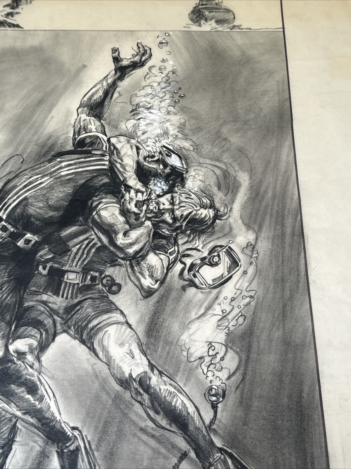DAN GOOZEE DRAWING PAINTING STUDY ILLUSTRATION FAMOUS SCUBA DIVERS UNDER THE SEA