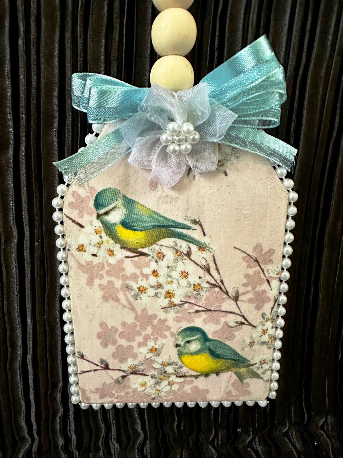 BIRD DECOR BIRD SIGN BIRD WALL HANGER BLUE BIRDS BIRD LOVERS DECOR