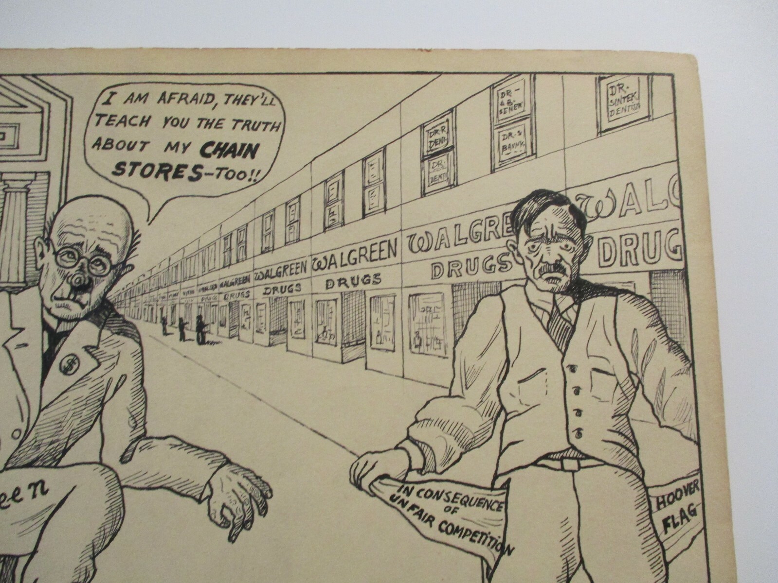 ANTIQUE PAINTING DRAWING ILLUSTRATION SATIRE POLITICAL WAR HISTORY REPEATS ARKOL