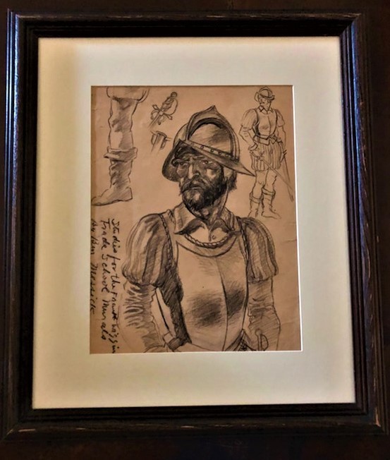BEN MESSICK *ORIGINAL* – Charcoal Drawing Signed, from Artist’s Estate – Listed 