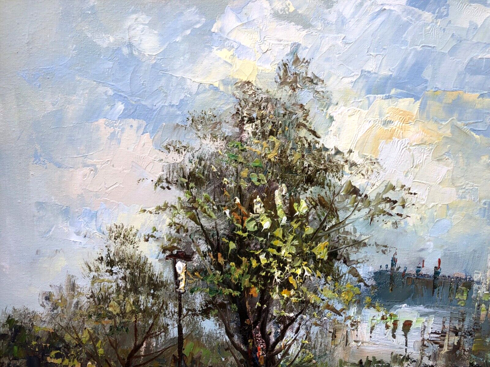 Caroline C Burnett (1877-1950), Original Impressionistic Oil Painting. Signed