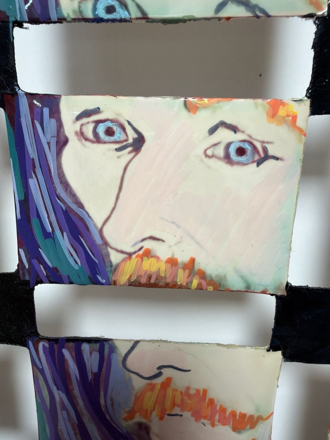 Kirk Saber Tear-a-Sculpture Mosaic Van Gogh Self Portrait Gallery Piece