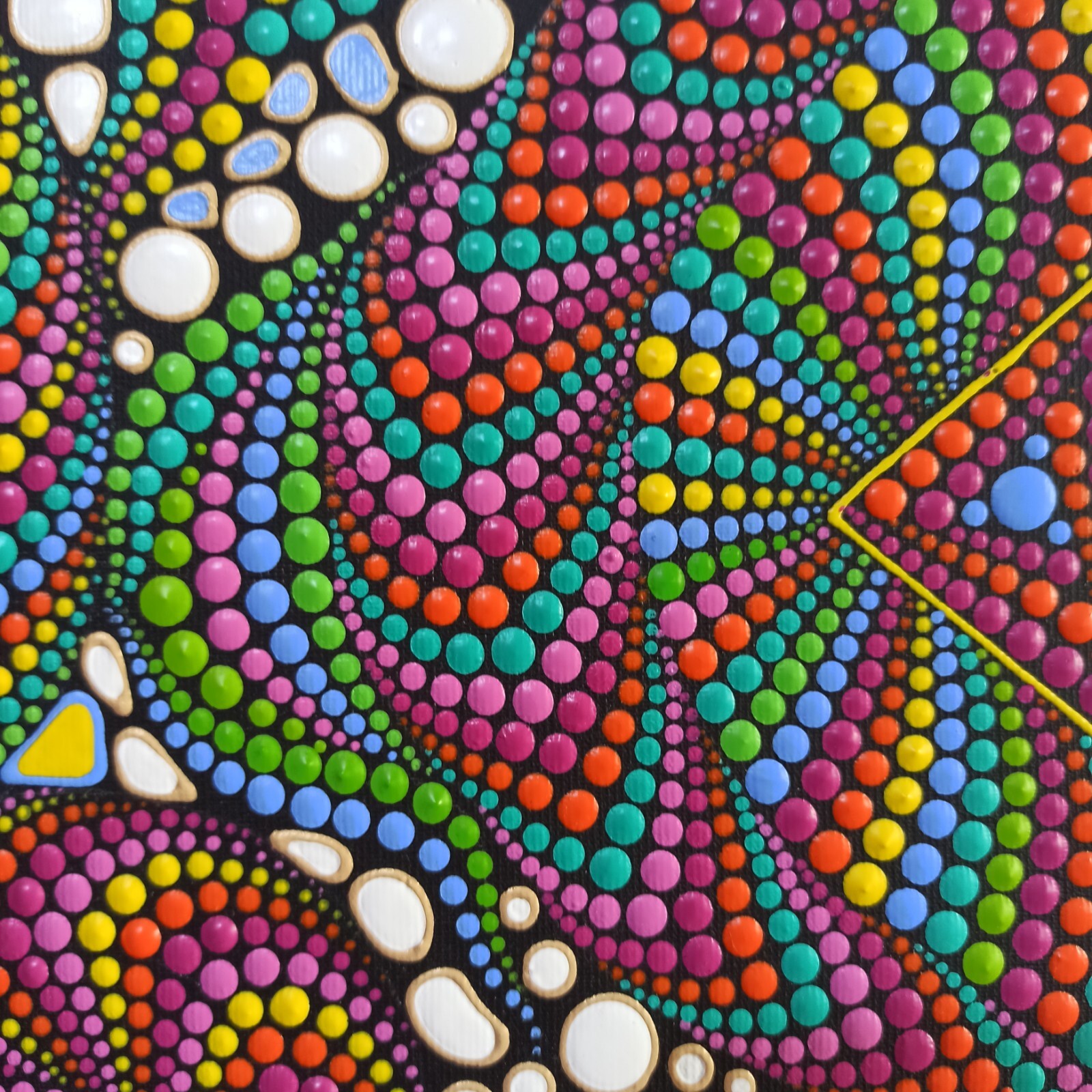 Original Abstract art Psychedelic Trippy artwork Sacred Geometry Art Eclectic