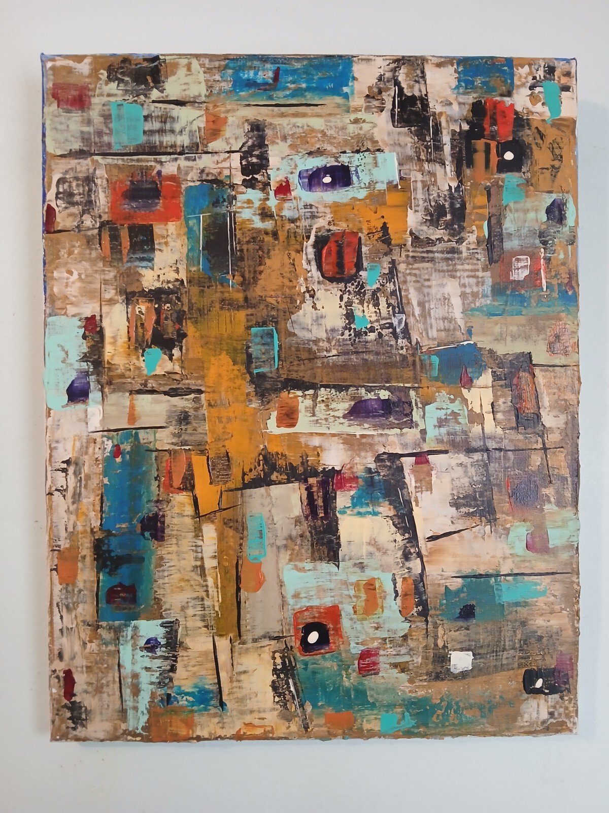 original abstract acrylic painting on canvas