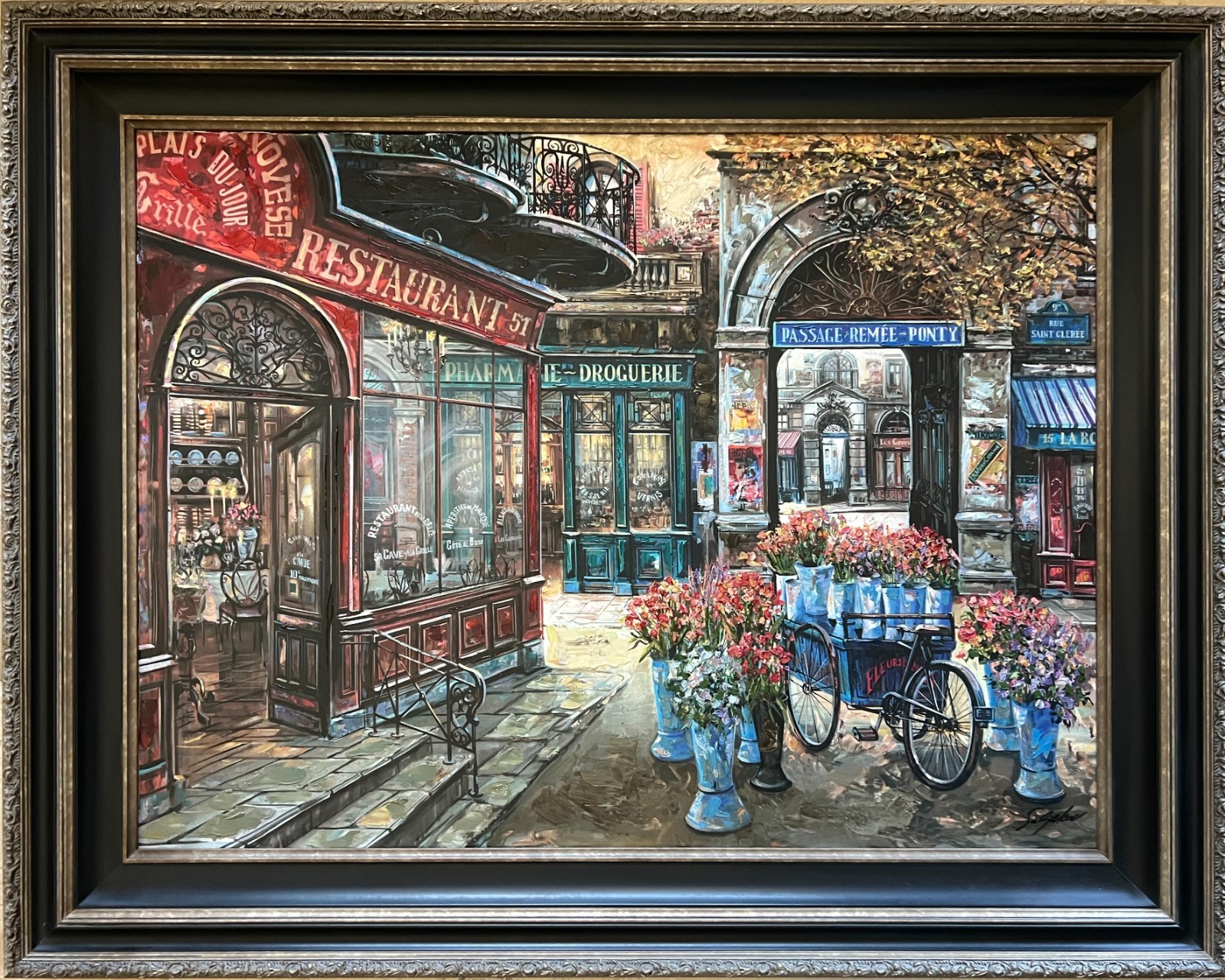 VADIK SULJAKOV – «PASSAGE REMEE-PONTY» 30″ x 40″ HE Serigraph SN Canvas